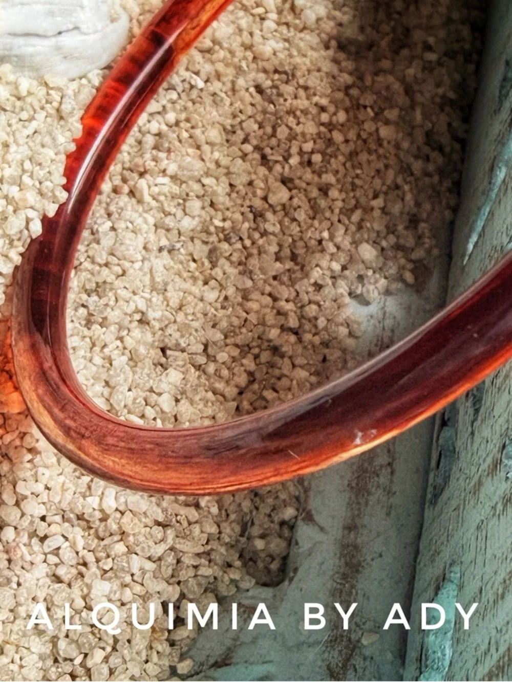 Alquimia Brown-Red Tortoiseshell Bangle Bracelet